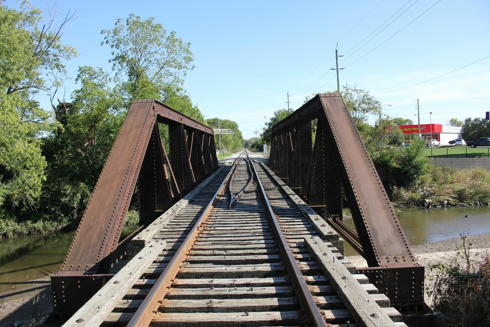 Looking east
